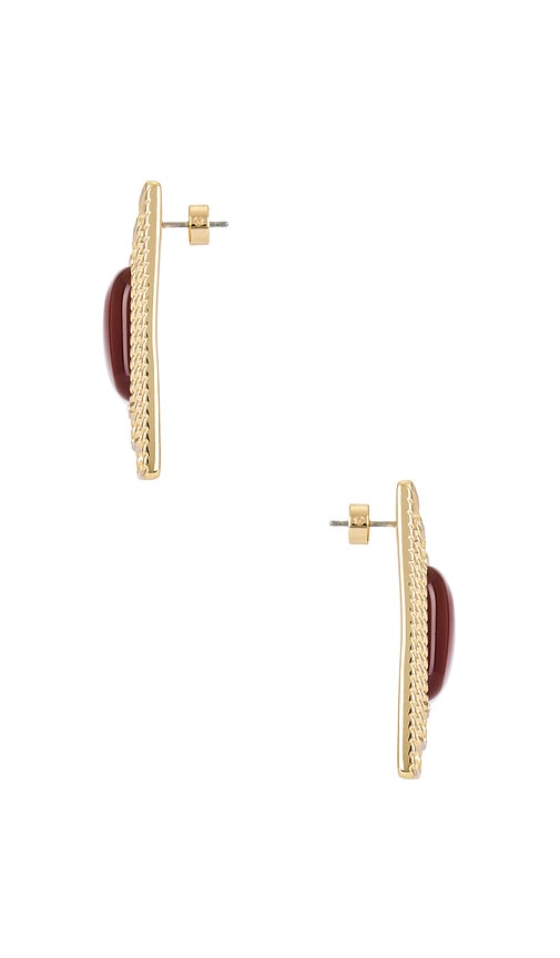 Retroféte Umbriana Earring In 红色 & 金色
