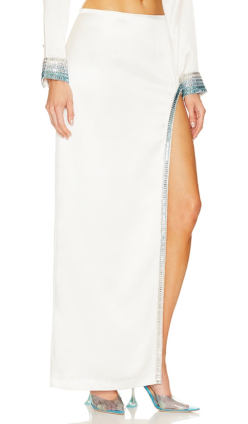 Shop Retroféte Aline Skirt In White