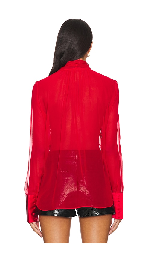 Retrofete Bluse Mit Seide Suri In Red. Größe Xs. Also In S, M, Xl. 