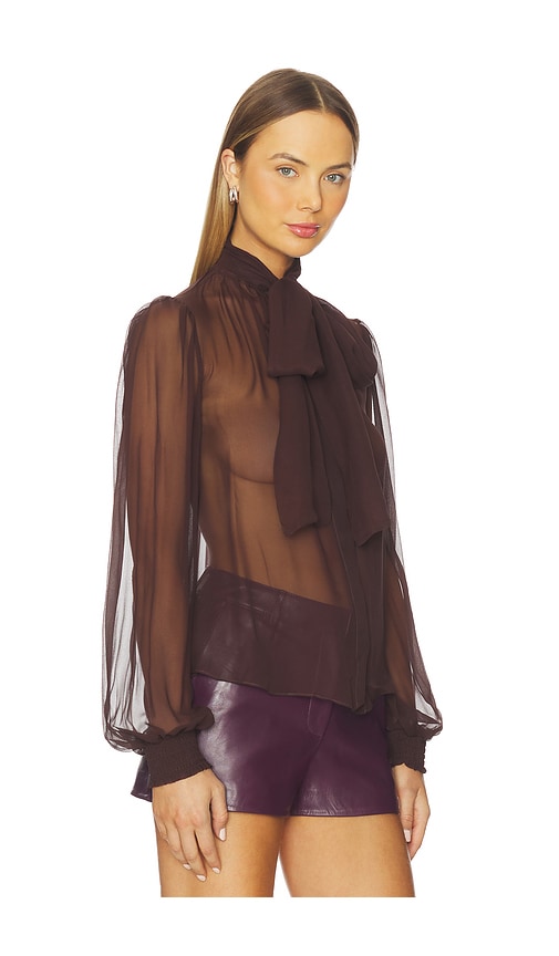 Retroféte Halsi Top In Brown
