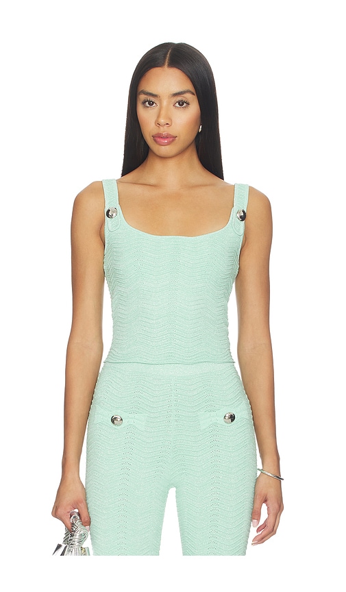 Retroféte Aloe Knit Top In Green