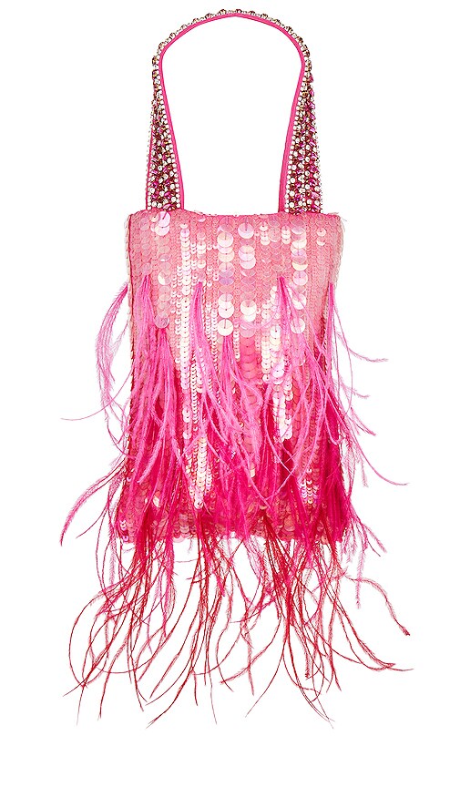 retrofete Avery Crystal Bag in Fuchsia.