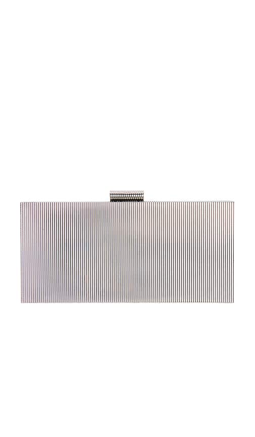 Milo Clutch in Silver Metal