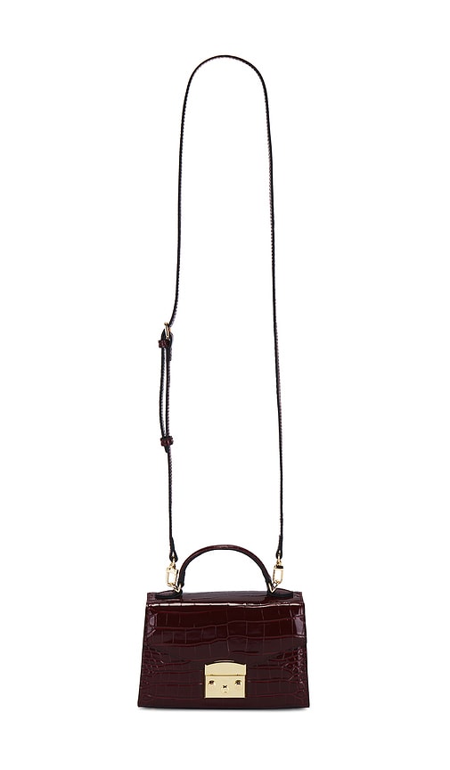 retrofete Renee Bag in Burgundy Croco
