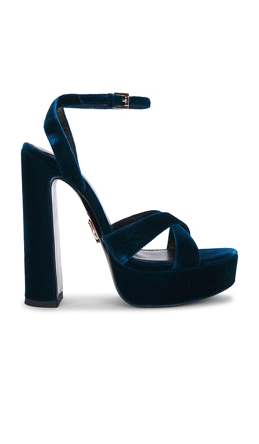 Melodia Platform Sandal by Retrofete in Dark Sarcelle