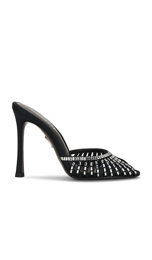 Allistair Crystal Sandal by Retrofete in Black Clear