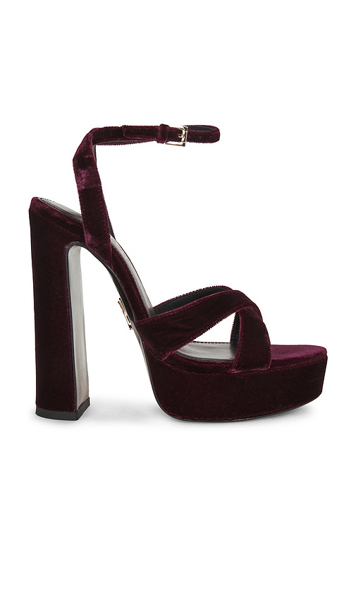 Melodia Platform Sandal by Retrofete in Dark Groseille
