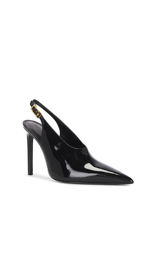 Shop Retroféte Celia Leather Slingback In 블랙