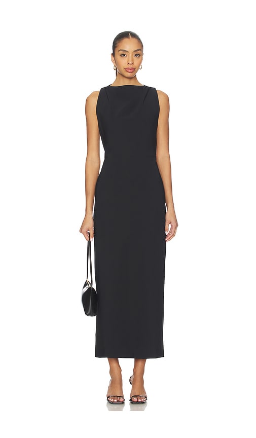 Rohe Open Back Dress In Black