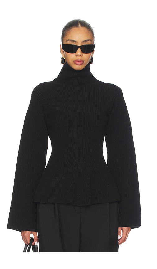 Rohe Sculptural Knitted Top In Black