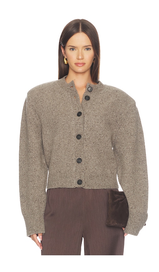 Rohe Statement Mouline Cardigan In Taupe