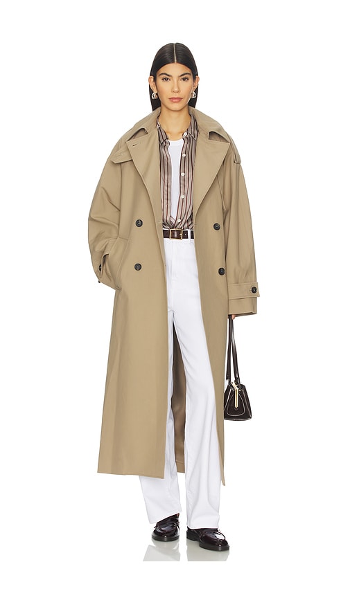Rohe Oversized Classic Trench in Clay