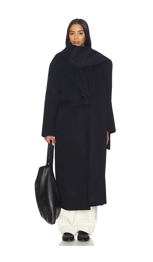Rohe Signature Double-faced Scarf Coat
