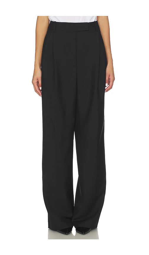 Rohe Mid-waist Tailored Trousers In Black