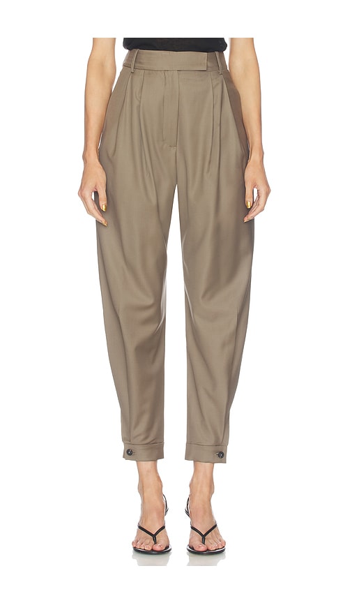 Rohe Tailored Cuff Trousers en Brown. Taille 38. Also en 34, 36.
