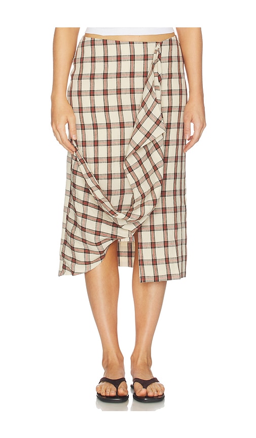 Rohe Draped Check Skirt