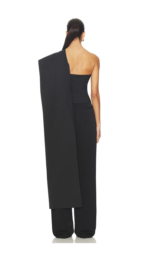  Rohe Einseitig Schulterfreies Cape-top In Black. Größe 36. Also In 38. 