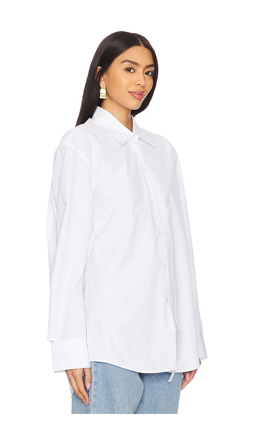 Rohe Deconstructed Cotton Shirt In White