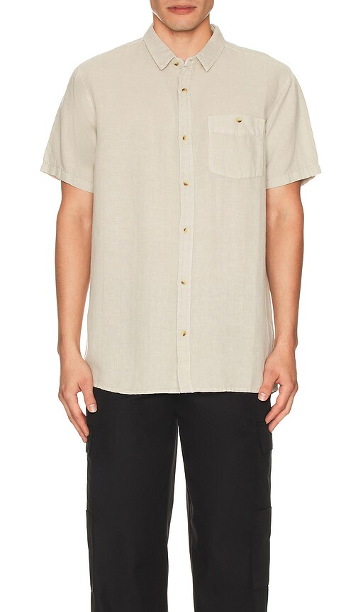 ROLLA'S Men At Work Hemp Shirt in Stone | REVOLVE