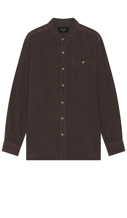 ROLLA'S Men At Work Cord Shirt in Brown | REVOLVE