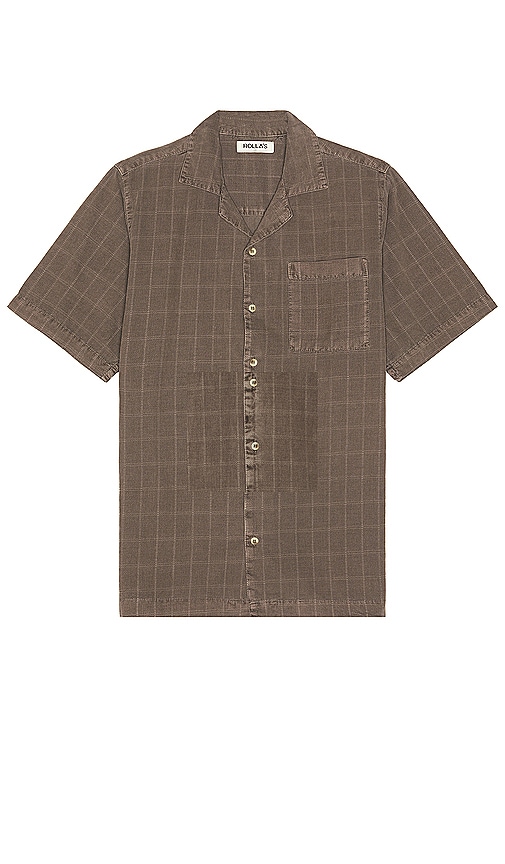 Shop Rolla's Tile Cord Bowler Shirt In Brown