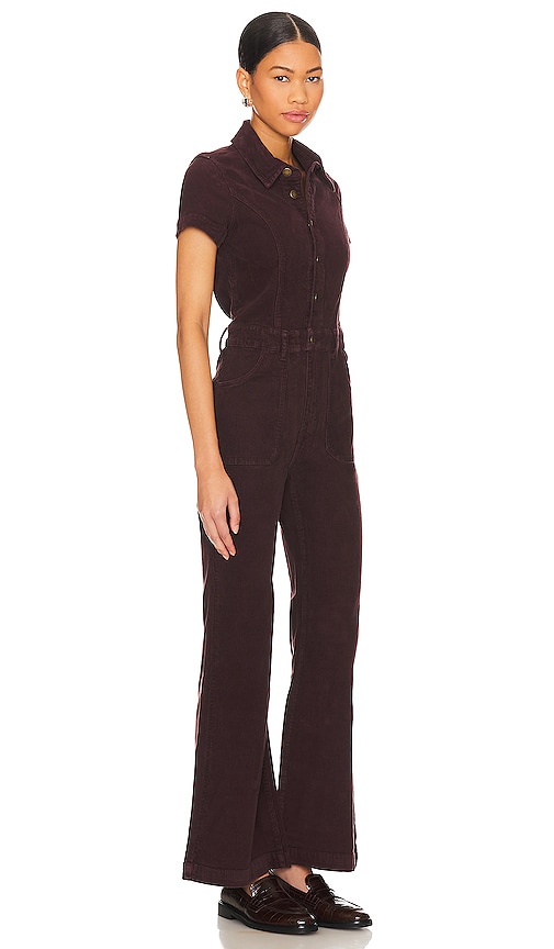 Shop Rolla's Eastcoast Jumpsuit In Burgundy