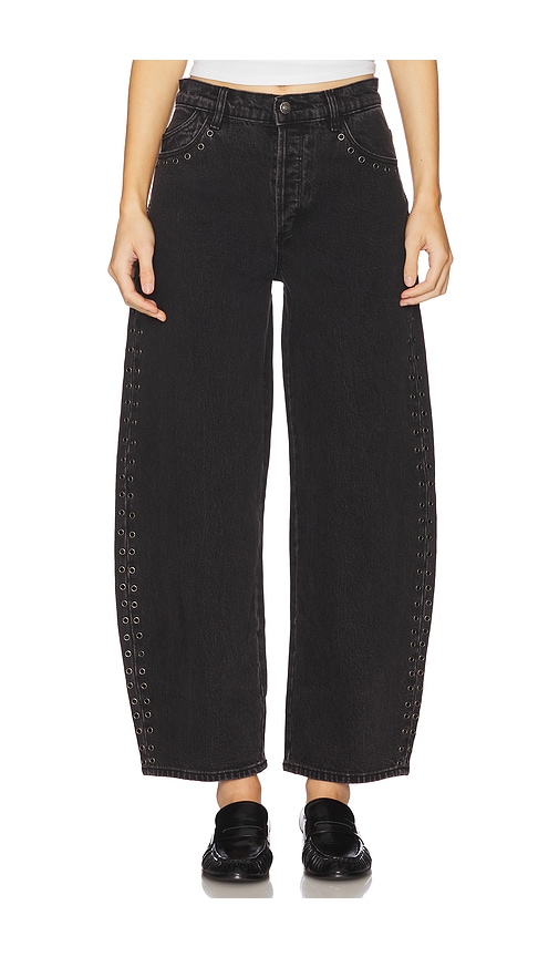 Gigi Barrel Jeans in Black. - size 24 (also in 25, 26, 27, 28, 29, 30, 31, 32, 34) - ROLLA'S - Modalova