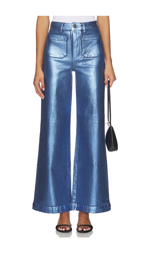 Rolla's Sailor Long Wide Leg Jeans In Blue