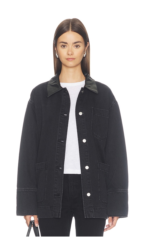 ROLLA'S Denim Chore Jacket in Black. - size L (also in M)