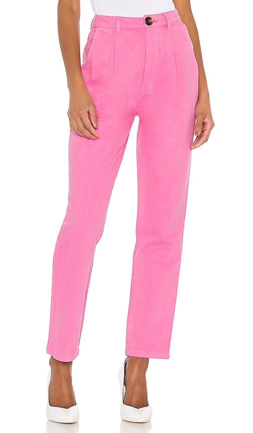 ROLLA'S Horizon Linen Pant in Hot Pink | REVOLVE