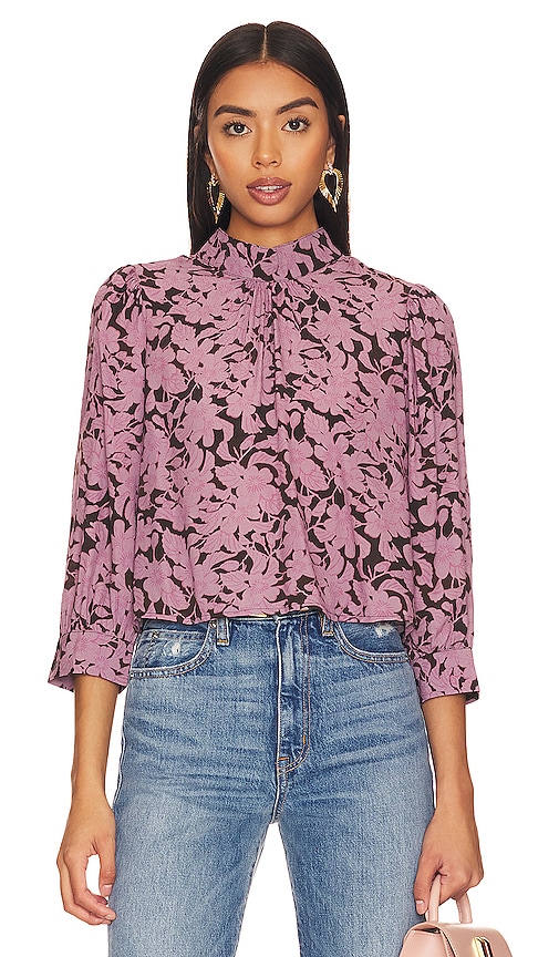 Rolla's Ivy Floral Stephanie Top In Plum