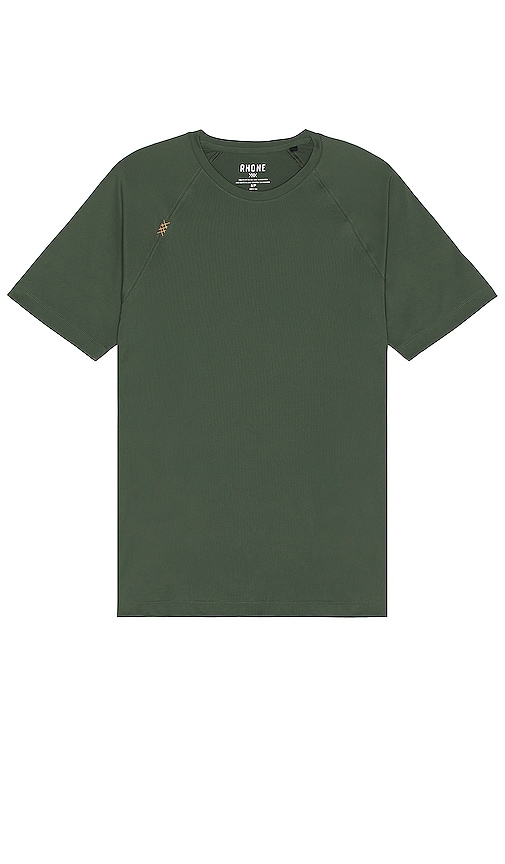 Rhone Reign Short Sleeve Shirt In Camping Green