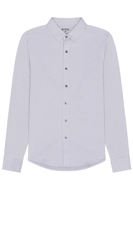 Rhone Commuter Shirt in Gray Oxford