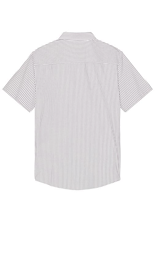 Shop Rhone Commuter Short Sleeve Button Down Shirt In Beige