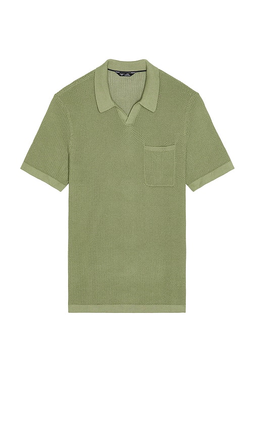 Coastal Johnny Collar Polo in Sage. - size L (also in S, XL/1X) - Rhone - Modalova