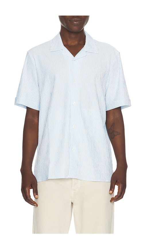 Rhone Commuter Seersucker Camp Shirt