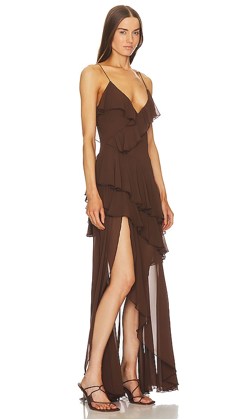 ALVA 裙子 – 红褐色