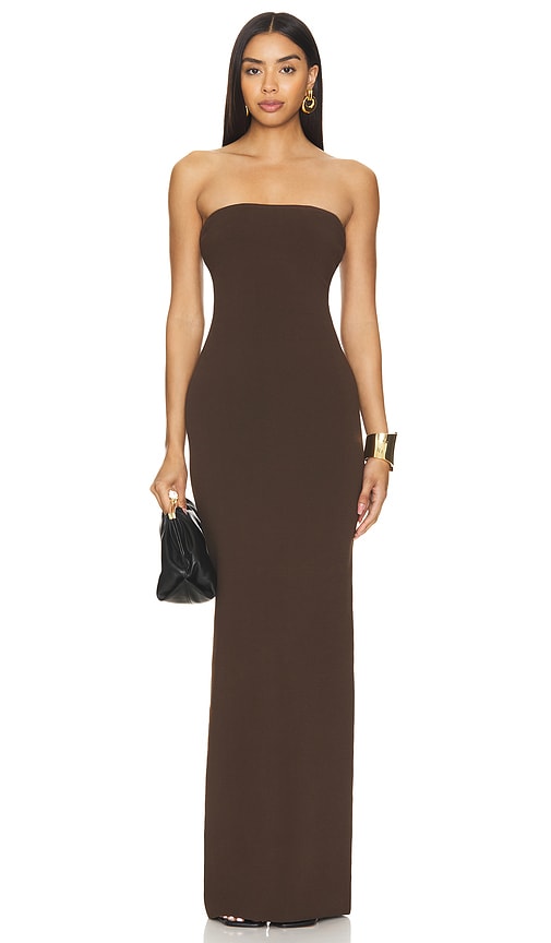 Shop Ronny Kobo Lehua Knit Dress In Chocolate