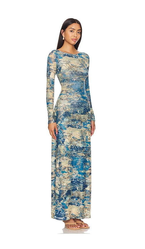 Shop Ronny Kobo X Revolve Andrea Dress In Moss Watercolor