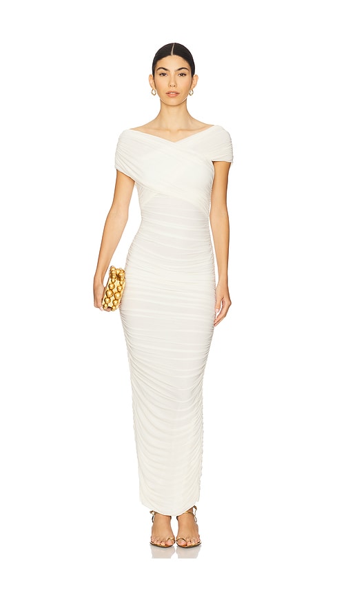Ronny Kobo Amira Dress in Ivory