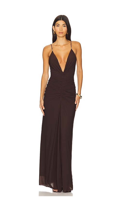 Anya Dress in Chocolate. - size M (also in L)