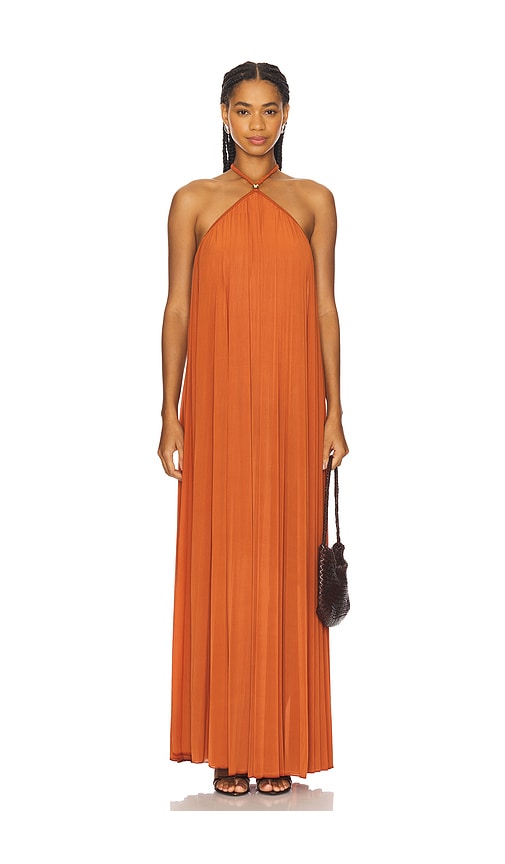 Crystal Dress in Burnt Orange. - size S (also in L, M, XS)