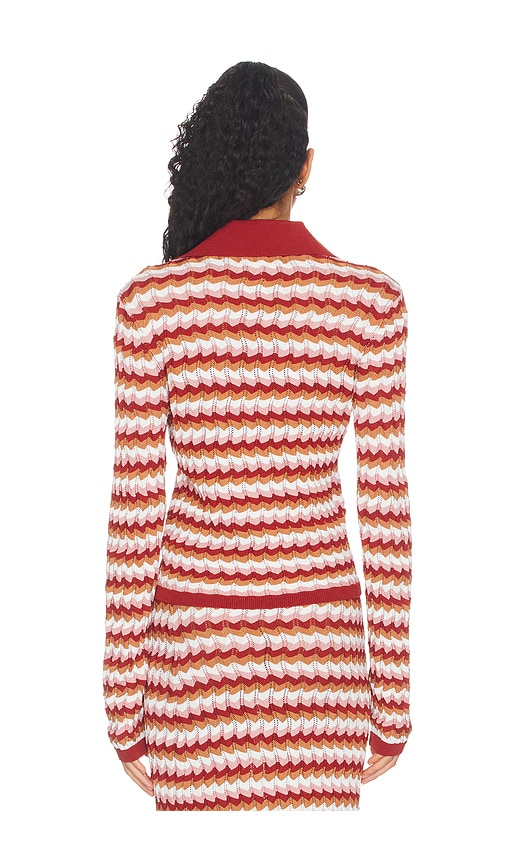  Ronny Kobo Strickjacke Gavin In Rust,white. Größe Xs. Also In S, M. 