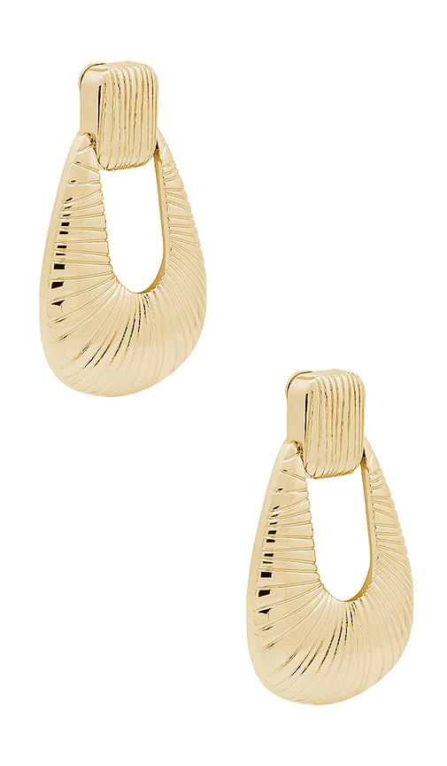 Shop Ronny Kobo Striated Door Knocker Earring