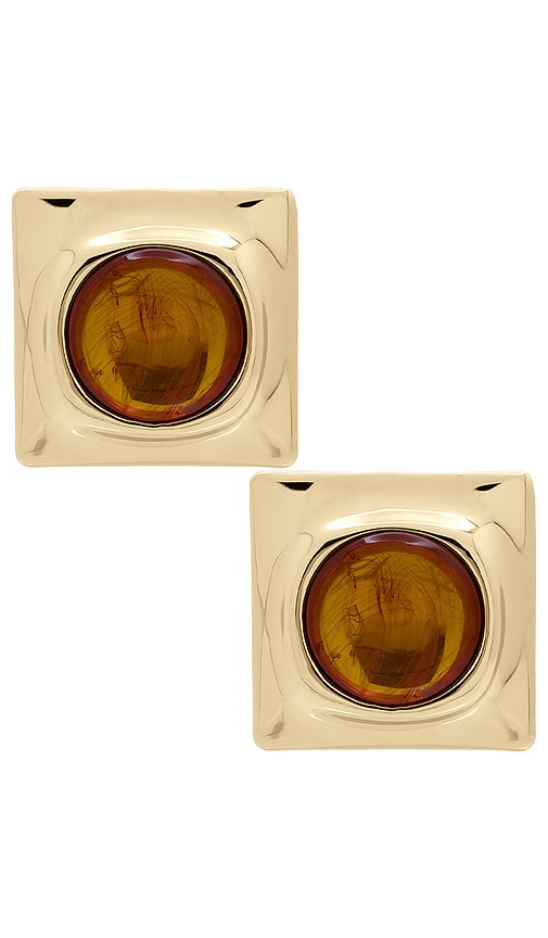 Joan Earring in Metallic Gold.