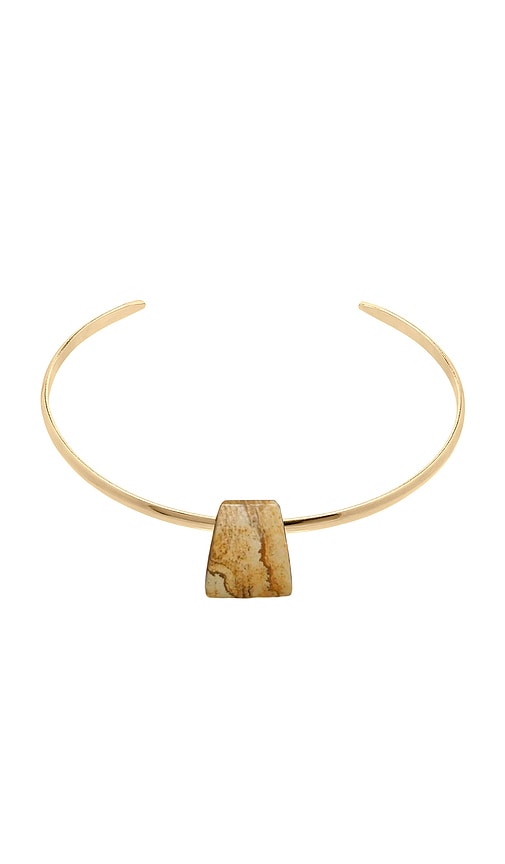 Bengali Necklace Cuff in Metallic Gold.
