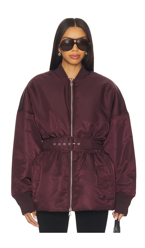 Ronny Kobo Norell Jacket In Burgundy