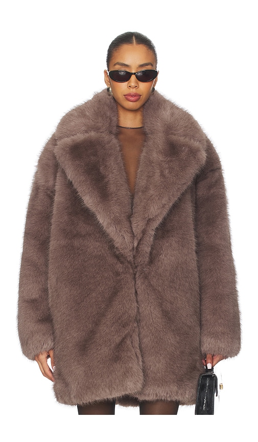 Ronny Kobo Fonzee Coat In Gray