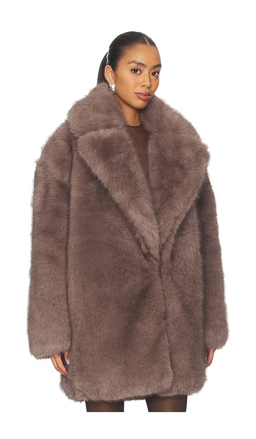 Ronny Kobo Fonzee Coat In Brown