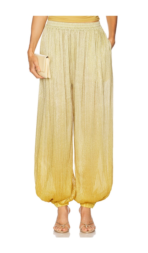 Dickens Pant in Metallic Gold. - size XS (also in L, M, S)